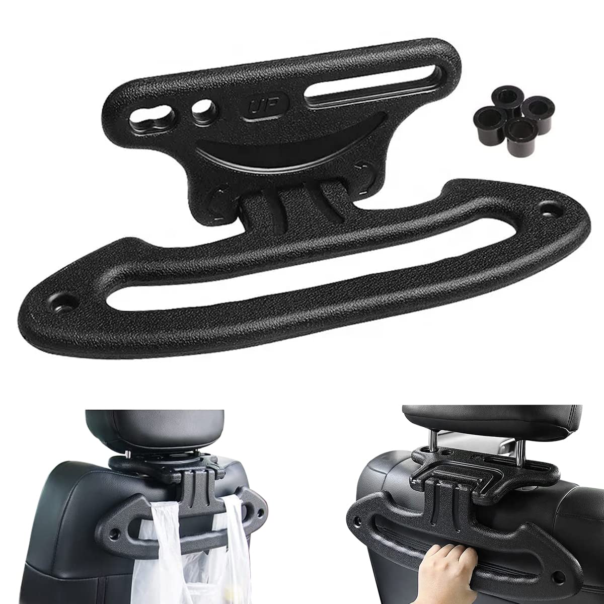 STHIRA Car Back Seat Hook, Car Back Seat Headrest Hanger Holder Storage Hook Organizer, Car Headrest Hanger Hooks Grab Bar Handle Holder for Clothes, Tower, Hangbag, Backpac, Coat, Car Interior Accessories STHIRA Car Back Seat Hook, Car Back Seat Headrest Hanger Holder Storage Hook Organizer, Car Headrest Hanger Hooks Grab Bar Handle Holder for Clothes, Tower, Hangbag, Backpac, Coat, Car Interior Accessories